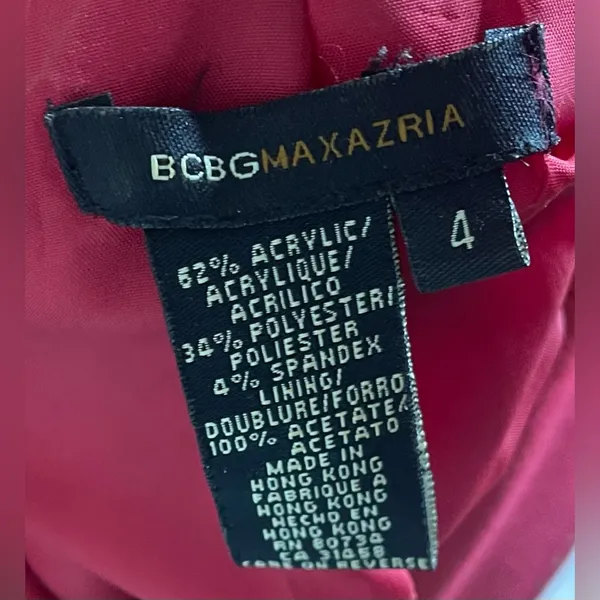BCBGMaxAzria- Vibrant Red Y2k Jacket Size 4 - Image 6