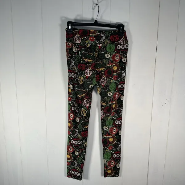 LuLaRoe OS One Size Women’s Leggings Christmas Ornament Holiday Print - Image 8