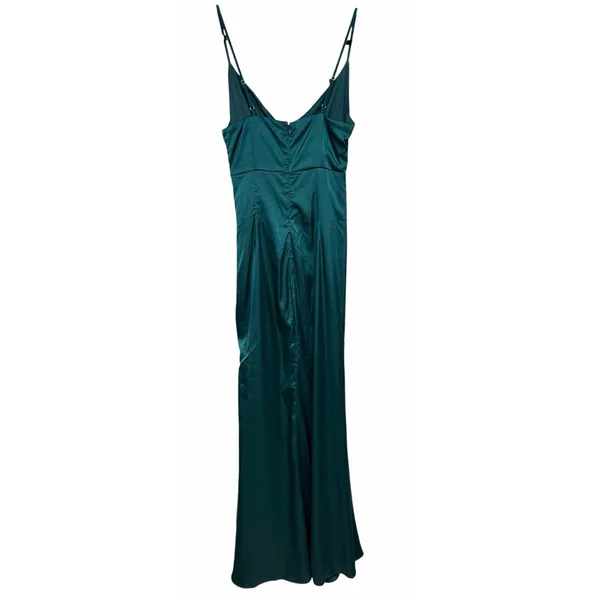 Baltic Born Monet Satin‎ Gown Emerald Green Women's Size Small - Image 2