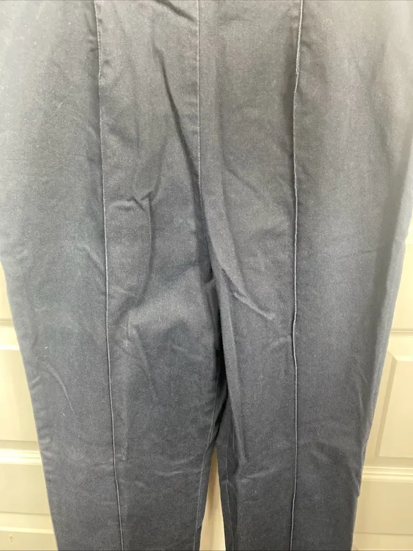 Vintage Ralph Ralph Lauren Pointe Pants Side Zip Career Casual Blue 12 Inseam 31 - Image 2
