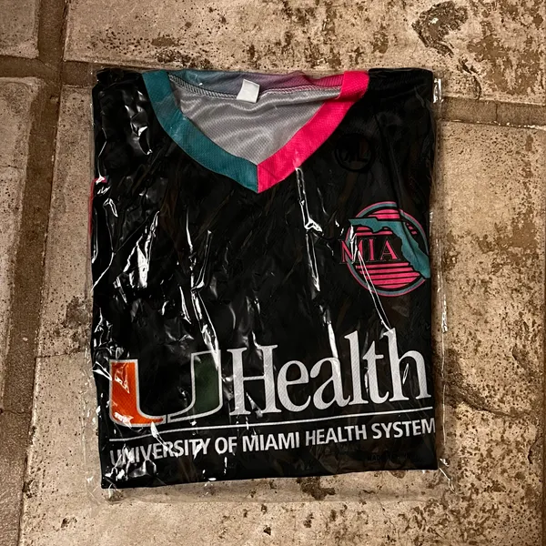 NWT XL UHealth Miami Marlins City Connect Baseball Jersey Merch Athletic - Image 5