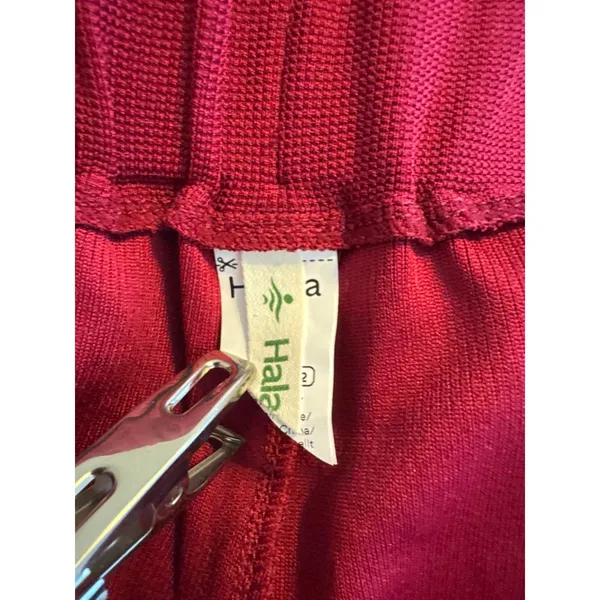 **Halara Women's Halo Tek Air Pull on Pants Stretch Wide Leg Burgundy Size XL - Image 5