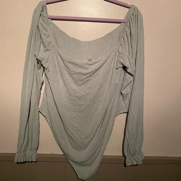 Forever 21 Sage Green Bodysuit - Image 2