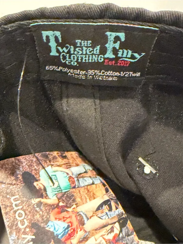 The Twisted Filly -Adult Snapback Hat - Black - Image 3