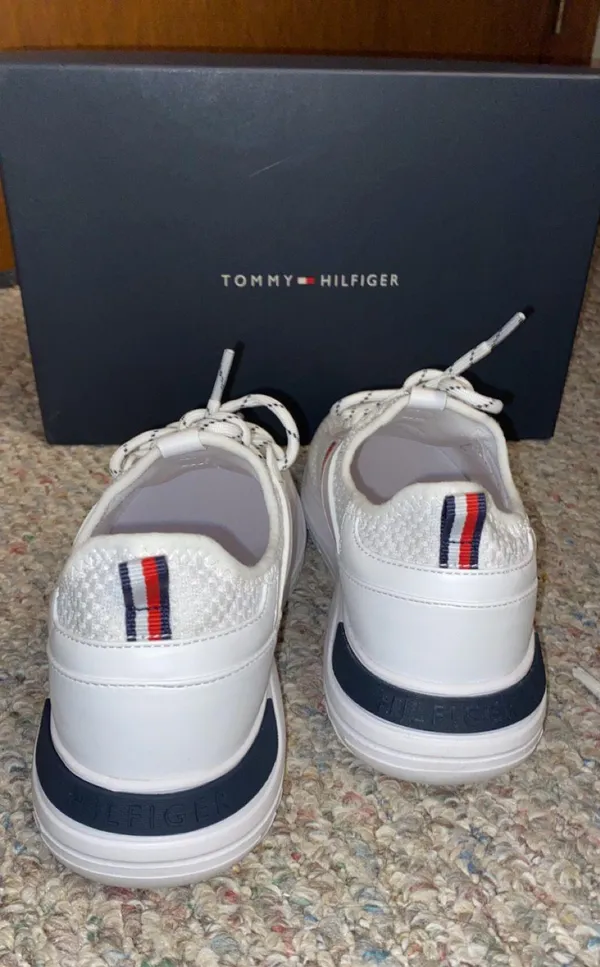 Tommy Hilfiger White Multi fabric Shoes - Image 3