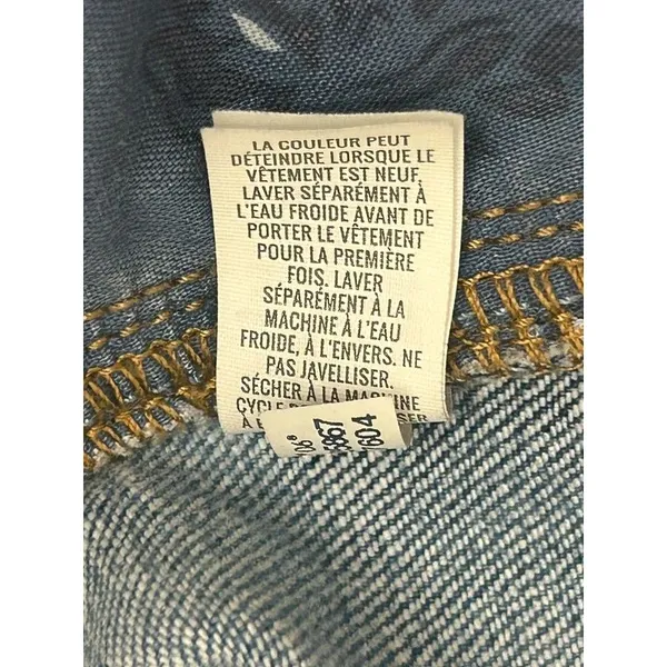 Aerie Daydream Denim Shorts Women M Blue Wash Distressed Cutoff Elastic Waist - Image 6