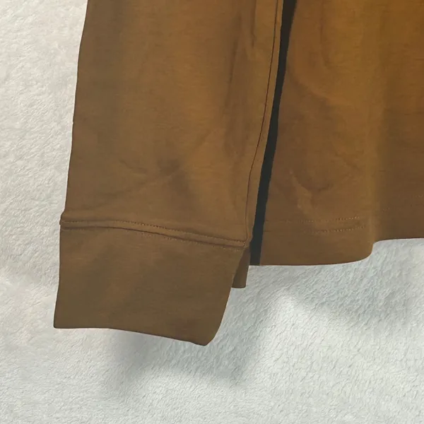 Lands End Size XL Tall Brown Relaxed Fit Long Sleeve Mock Neck T-Shirt - Image 4