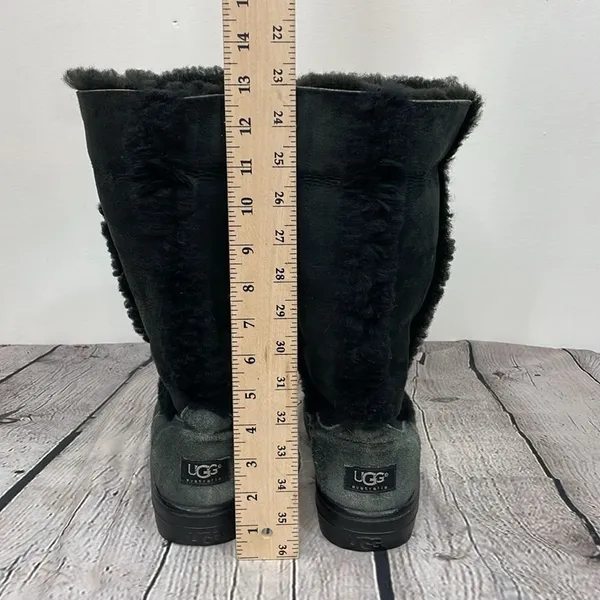 UGG Sundance II Revival Black Tall Boots size 7W - Image 5