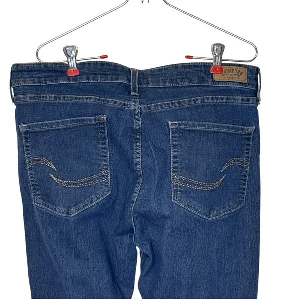 Signature by Levi's Strauss & Co. Womens Jeans Modern Skinny Blue Denim 16 L/C - Image 6