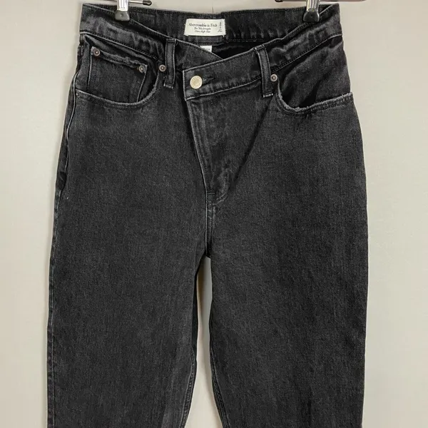 Abercrombie & Fitch Jeans Criss-Cross Waistband The 90s Straight Ultra High Rise - Image 4