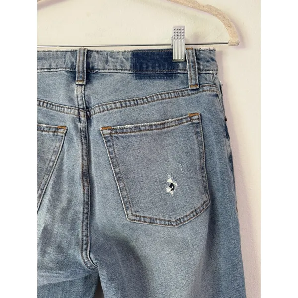 Abercrombie & Fitch Curve Love The Skinny High Rise Distressed Jeans Size 27 - Image 5