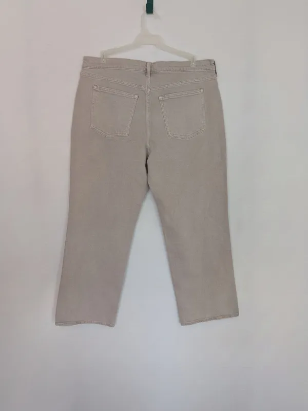 Abercrombie & Fitch The Baggy Low Rise Taupe Jeans Size 33 16 Regular NWT XL - Image 7