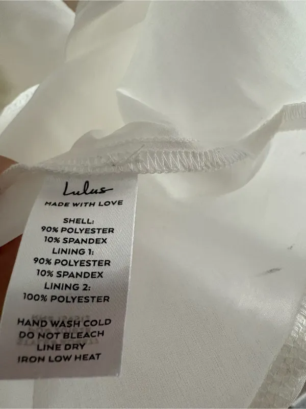 Lulus Sweet Vision White Taffeta Off-the-Shoulder Babydoll Mini Dress Medium - Image 10