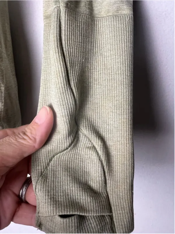Lululemon Swiftly Tech Sage Green Long Sleeve Push The Distance Running Yoga - Image 3
