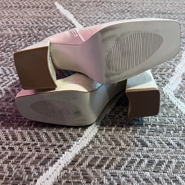 Vivianly Chunky Heel Ankle Boot Sz 9 - Image 6