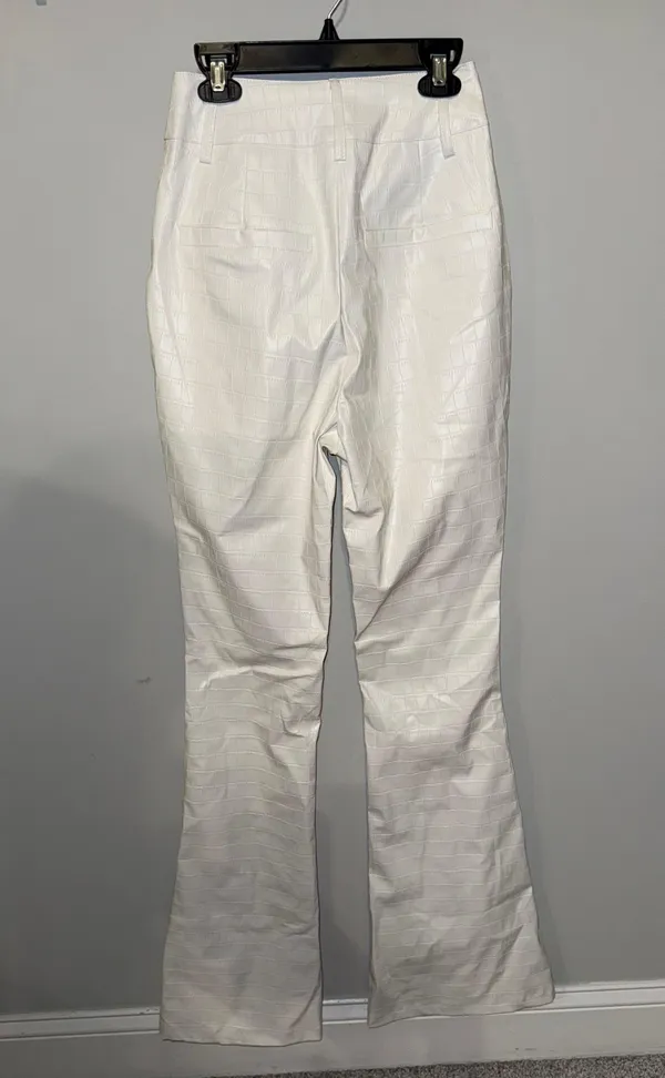 Pretty Little Thing Snake Skin Flare Pants - Image 5