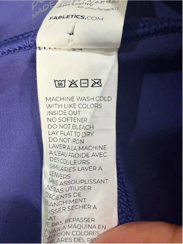 Fabletics Women’s 3-Piece Workout Set PowerHold Leggings Jacket & Sports Bra Vio - Image 4