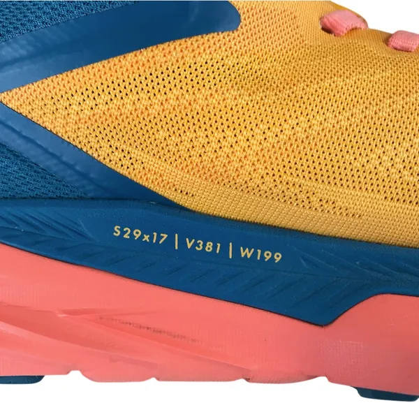 HOKA One One Zinal Trail Running Shoe Sneaker Women 10B Orange Mesh Everyday - Image 10