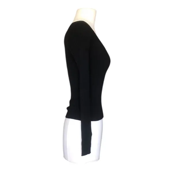 L*Space Camryn Black Ribbed Knit Sweetheart Neck Sweater Women’s Small NWT - Image 6