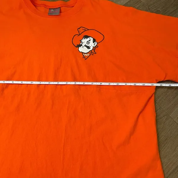 Knights Apparel For Her Orange OSU Cowboys T-shirt NCAA Sports ~ Size Large - Image 10
