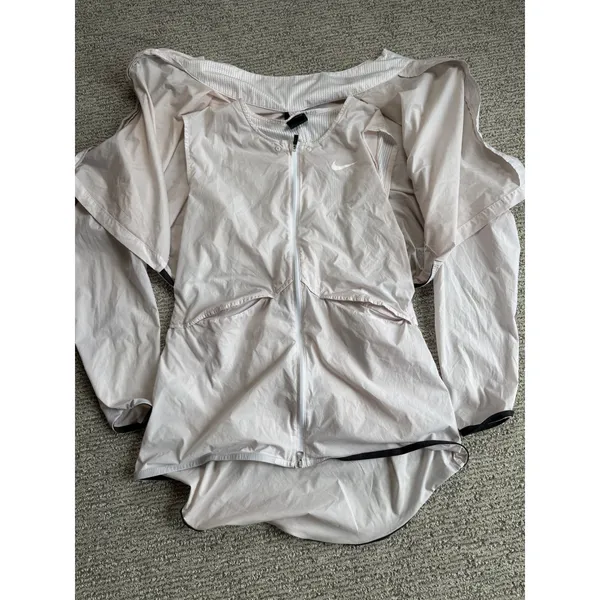 Nike Womens Convertible 2-in-1 Running Jacket Vest Pale Pink Medium CJ2214-601 - Image 3