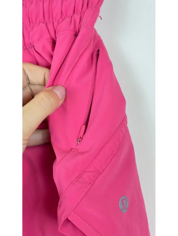 Lululemon Track That High-Rise Lined Short 3” Size 2 Hot Pink Running Shorts - Image 7