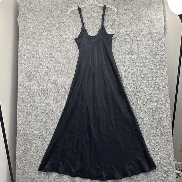 Vintage Victoria’s Secret Silky Satin Lace Mesh Maxi Gown Slip Dress Y2K‎ Size S - Image 4