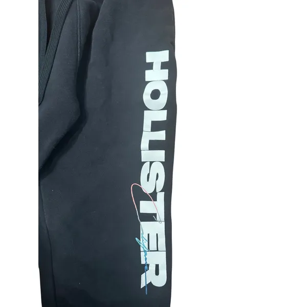 Hollister Sweatpants Womens XS Black Joggers Fleece Activewear Y2K‎ Like - Image 3
