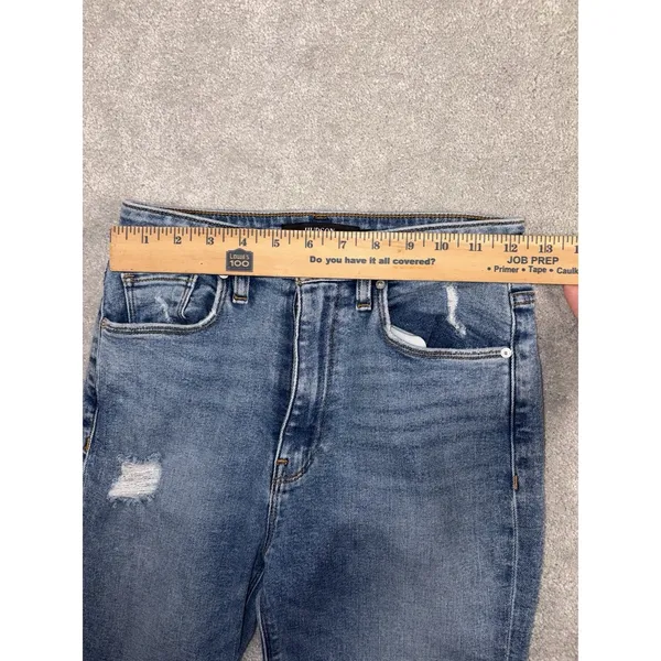 Hudson Flare Jeans 25 Blue Distressed Bell Bottom‎ Wide Leg Denim Boho Festival - Image 10