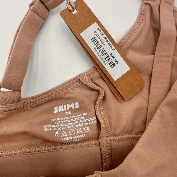 Skims Fits Everybody Scoop Bralette Mica New with tags Size XXS - Image 4