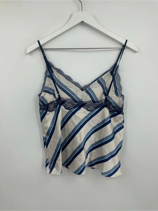 Victoria's Secret Striped Camisole V Neck Size Medium - Image 5