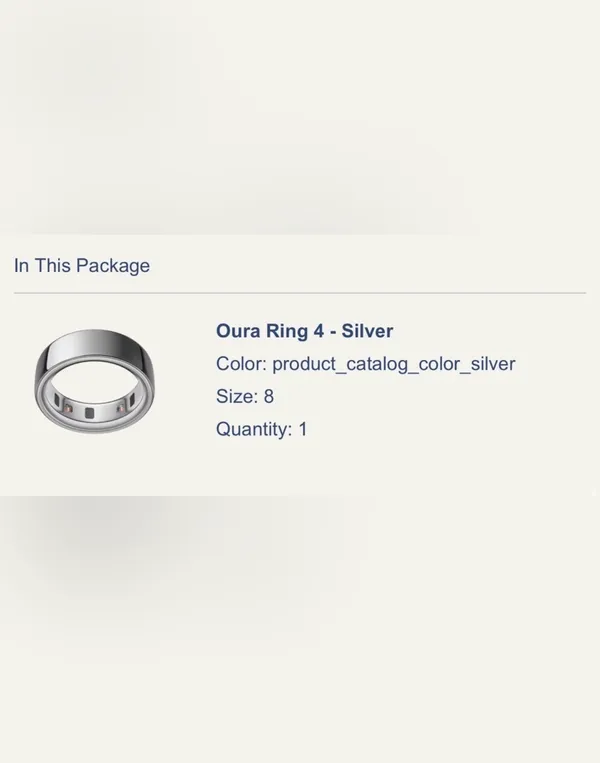 Oura Ring 4 — Silver Finish - Image 4