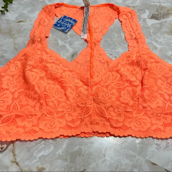Free People‎ Intimately Galloon Lace Racerback Bralette Size Medium - Image 8