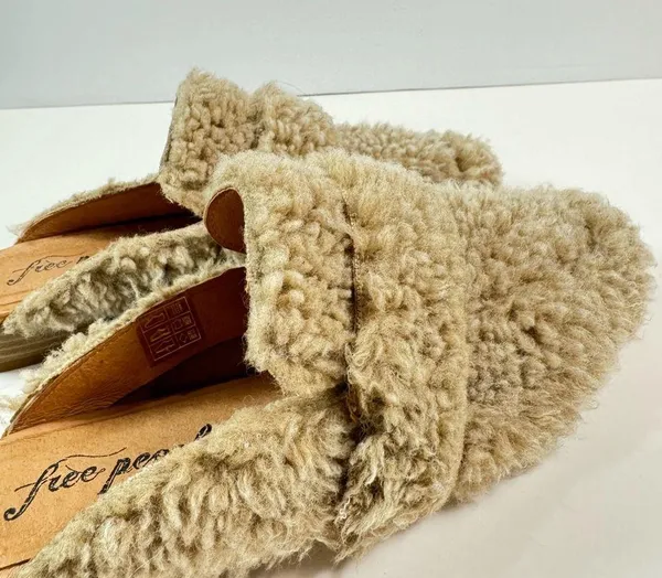 Free People faux shearling at ease loafer Women’s Size EU38 - Image 7