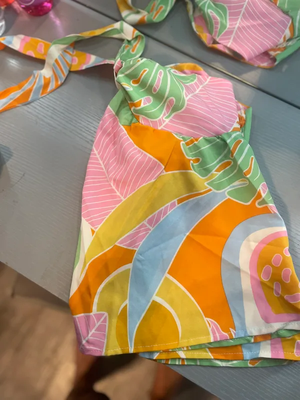 Vacation Tropical Print Tank Top Multiple - Image 2