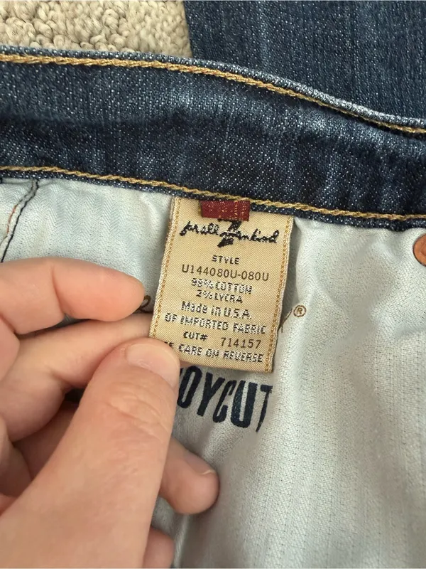 7 For All Mankind Boycut Jeans Bootcut Medium Wash Denim Size 32 - Image 10