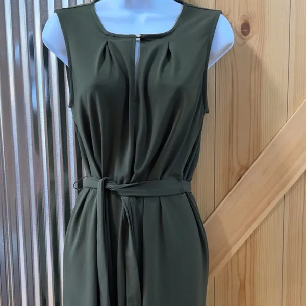 H&M Olive‎ green dress size XSmall - Image 2