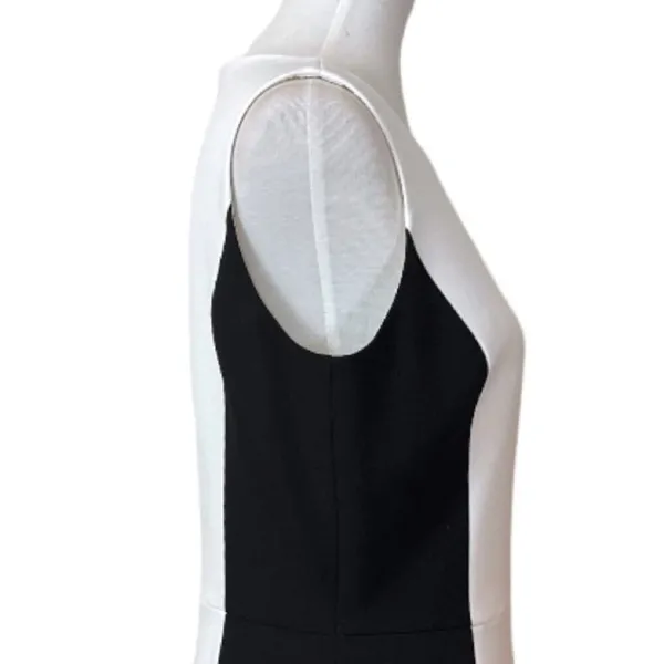 Preston & York Women’s Dress Sheath Classic Black White Color Block Size 8 - Image 7