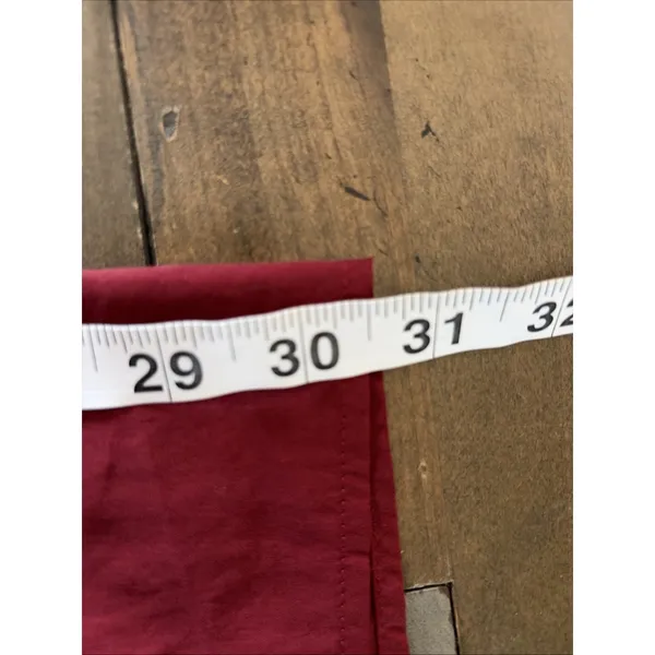 Zara Woman Oversized Tunic Blouse Womens Size XL Burgundy Red Lyocell V-Neck Top - Image 6