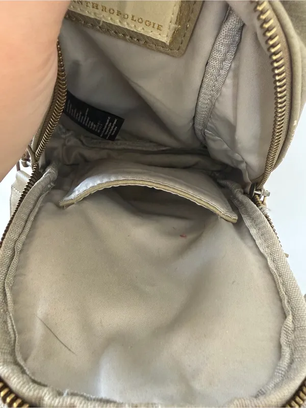 Anthropologie Olive Mini Crossbody with Patterned Woven Strap - Image 7