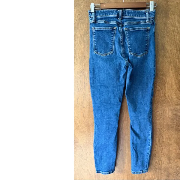 Abercrombie & Fitch Sz 25 Super Skinny Ankle High Rise Jean Casual Norm Street - Image 3
