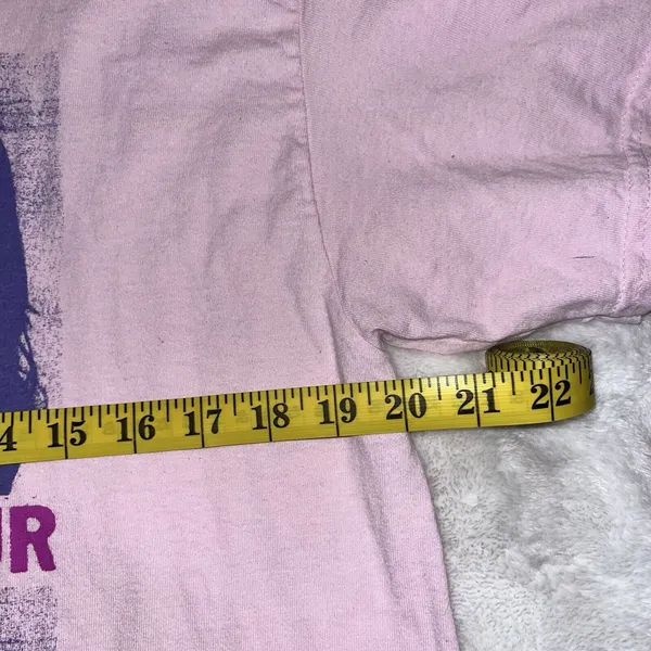 Olivia Rae Olivia Rodrigo Women's Sour Grid Relaxed Boyfriend Fit Tee T-Shirt in Pink Sz XL - Image 2