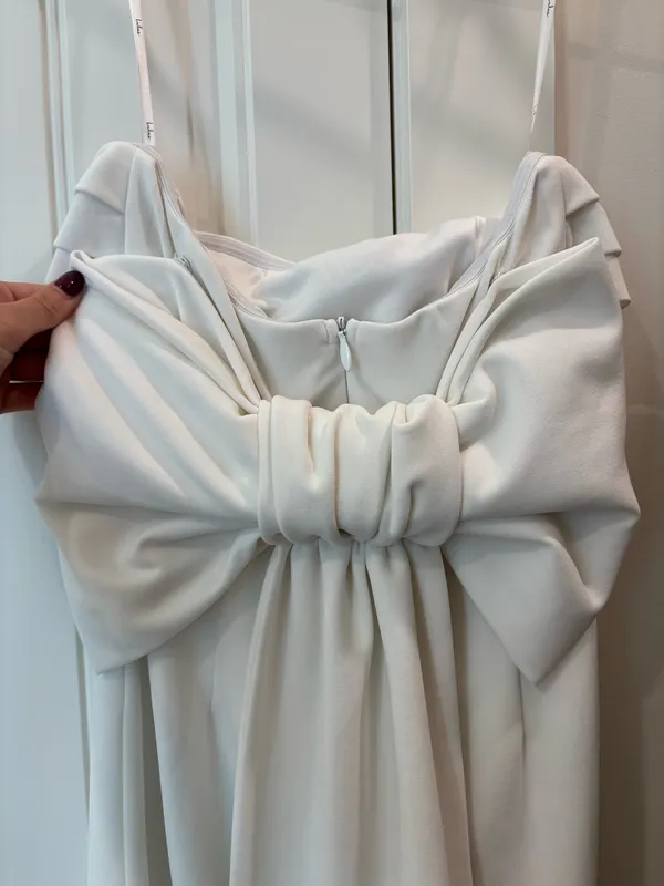 Lulus Midi Dress White - Image 3