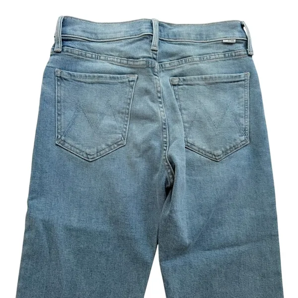 Mother Denim The Tomcat Ankle Fray Hi Rise Size 27 Kitty Corner Blue Stretch - Image 10