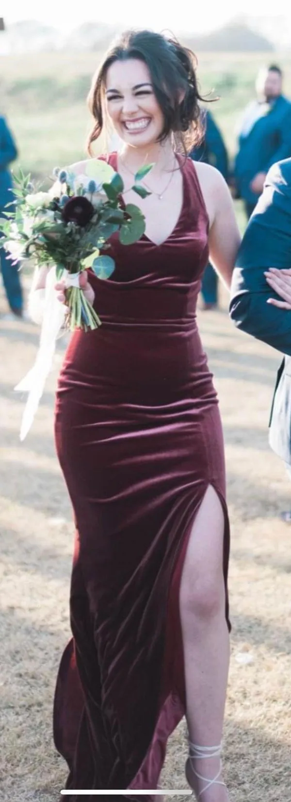 Revelry Velvet Bridesmaid Dress - Image 2