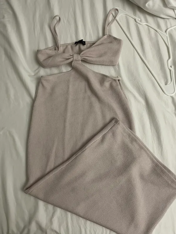 White Fox Level Headed Midi Dress - Image 3