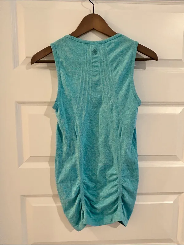 Athleta Fastest Track Tank Top Turquoise Blue Size XS - Image 7