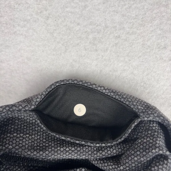 Lululemon Wunder Under Pant Women's 6 Coco Pique Black Low Rise Athleisure Yoga - Image 8