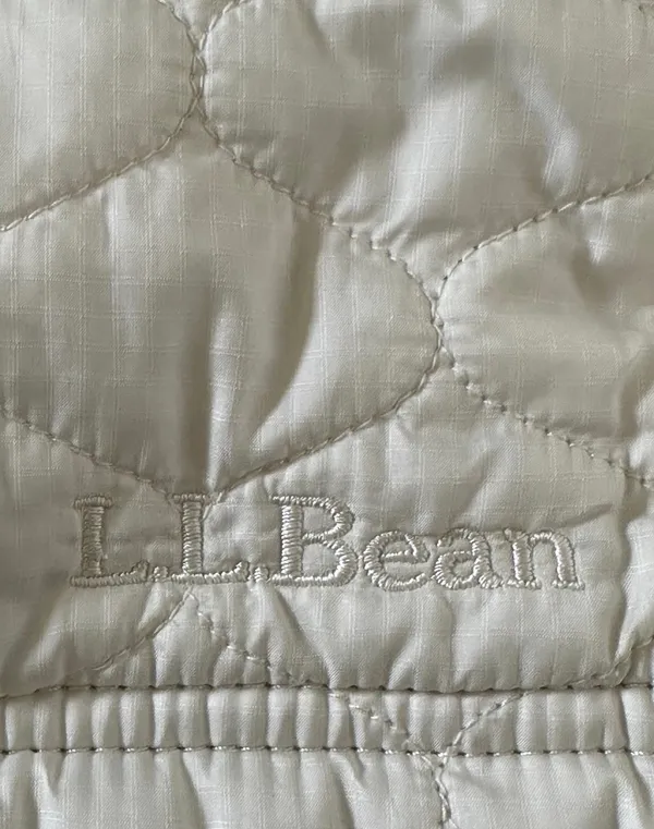 L.L.Bean Women’s S Ivory Thinsulate Vest Full Zip Pockets Lined Solid - Image 7