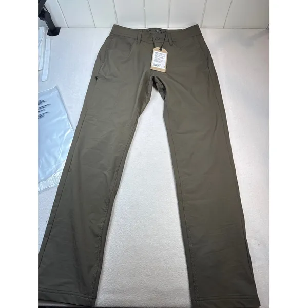 prAna Womens Halle AT Straight Pants Slate Green Size 4 Hiking Outdoor NWT - Image 5